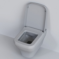 Ambassador Сиденье для унитаза Benefit серое матовое – фотография-6