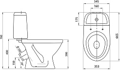 Santeri Унитаз-компакт Прайм Комфорт – фотография-8