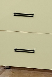 Misty Тумба с раковиной Джулия QVATRO 105 конус, 3 ящика, бежевая – фотография-3