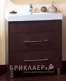 Бриклаер Мебель для ванной Чили 80 венге – фотография-3