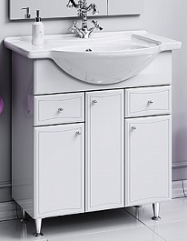 Aqwella Тумба с раковиной Барселона Люкс 85 – фотография-1