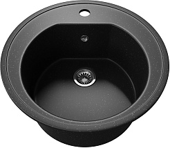 Teymi Мойка кухонная Lina D51 черная матовая – фотография-2