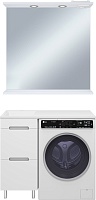Misty Мебель для ванной Байкал 100 L под стиральную машину белая