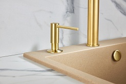 Milacio Дозатор для моющих средств Ultra MC.931.GD золото – фотография-3