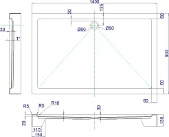 Royal Bath Душевой поддон HP RB9140HP – фотография-2