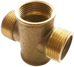 ВЛМЗ 4603 Крестовина латунная Ду-15 х 15Н (404611) – фотография-1