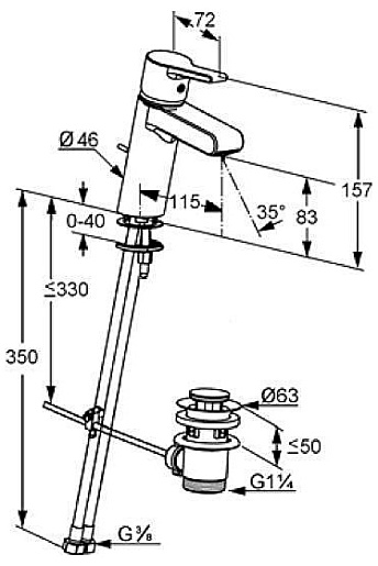 Kludi Смеситель "O-CEAN 383400575" – фотография-4