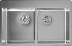 Florentina Мойка кухонная Логика-НМ 800 сатин – фотография-1