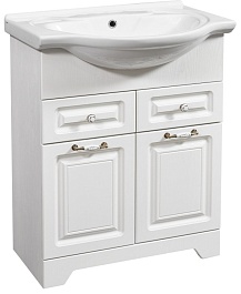 Stella Polare Тумба с раковиной Кармела 65 ольха белая – фотография-1