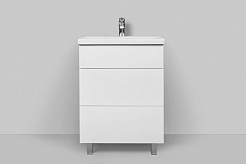 Am.Pm Тумба с раковиной Gem 60 белый глянец,напольная, с 2 ящиками – фотография-14