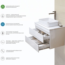 Vigo Тумба с раковиной Urban 600-0-2 белая – фотография-13