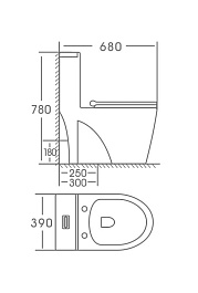 Stella Polare Унитаз-моноблок напольный Таррагона KN6224000 – фотография-3