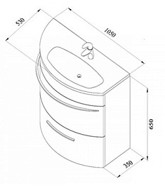De Aqua Мебель для ванной Эскалада 100 R, зеркало Экстра EXT 100 – фотография-8