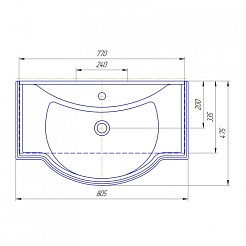 СанТа Мебель для ванной Верона 80 – фотография-4