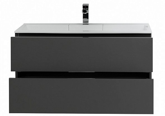 Aquanet Мебель для ванной Алвита 100 серый антрацит – картинка-13