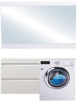 Style Line Мебель для ванной подвесная Даллас 130 Люкс L, белая PLUS	