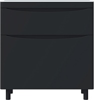 Vivon Тумба под раковину Ostin 80 напольная черная матовая
