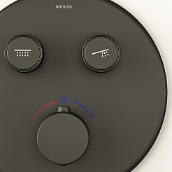 Sancos Душевой комплект Space SC3006MB матовый черный – фотография-6