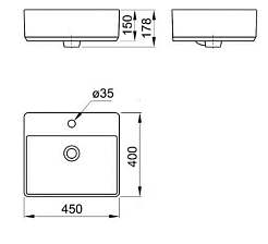 Акватон Тумба с раковиной Лофт Урбан 100 графит\орегон, GEOMETRY 45 – фотография-4