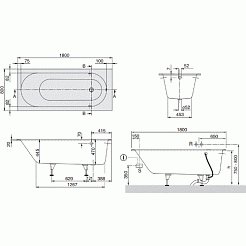 Villeroy & Boch Акриловая ванна Oberon UBQ180OBE2V-96 star white – фотография-9
