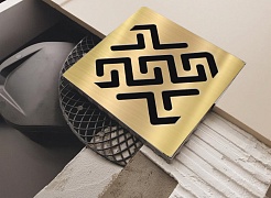 BERGES Wasserhaus Душевой трап Platz Antik 150 094161 бронза – фотография-4