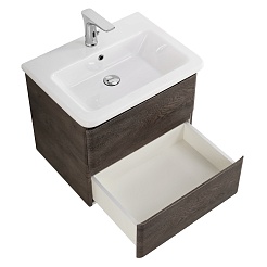 BelBagno Тумба с раковиной Albano-Cer 60 подвесная Rovere Nature Grigio – фотография-6