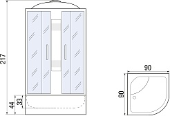 River Душевая кабина AMUR 90/46 МТ – фотография-13