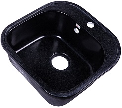 Rossinka Мойка кухонная RS48-49S-Black – фотография-1