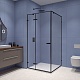 RGW Душевой уголок Stilvoll SV-030B 100x100 профиль черный стекло прозрачное – фотография-9