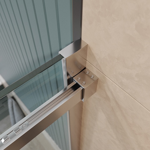 BelBagno Душевая дверь в нишу Soft Close-2 SOFT_CLOSE-2-BF-1-140-C-Cr 140x200 профиль хром стекло прозрачное – картинка-7