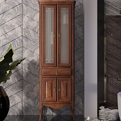 Opadiris Шкаф-пенал для ванной Лоренцо 55 светлый орех – фотография-1