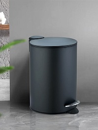 WeltWasser Ведро для мусора WW Betta BL 12L черное матовое – фотография-2