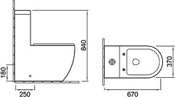 SantiLine Унитаз-моноблок SL-5011 – фотография-2