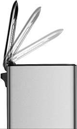 WeltWasser Ведро для мусора WW Wally MT 9L сталь матовая – фотография-2