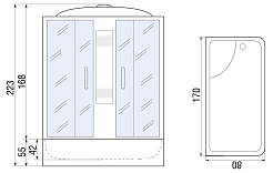 River Душевая кабина NARA 170/80/50 МТ – фотография-16