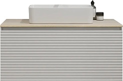 Jorno Тумба под раковину Cossety 100 белый/дуб Мавелла голд – фотография-1