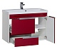 Aquanet Тумба с раковиной "Тиволи 90" бордо – фотография-9