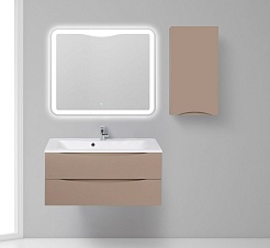 BelBagno Шкаф для ванной FLY-MARINO-750 R Cappuccino Lucido – фотография-2