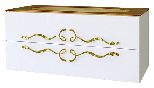 Clarberg Тумба с раковиной "Due Amanti 100", ручки золото – картинка-5