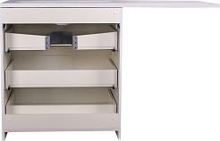 Style Line Тумба с раковиной Даллас 130 R 3 ящика под стиральную машину – фотография-7