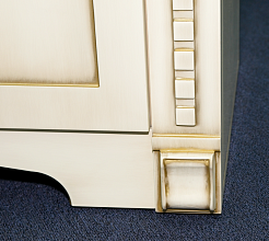 Misty Мебель для ванной Афина 100 бежевая/патина – фотография-7