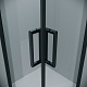 Grossman  Душевой уголок Classic 80x80x195 квадратный профиль черный матовый стекло прозрачное – картинка-18