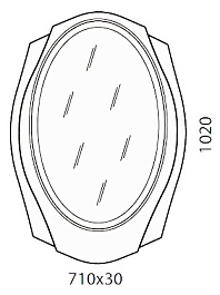  Зеркало для ванной "Tondo 71" черное – фотография-3