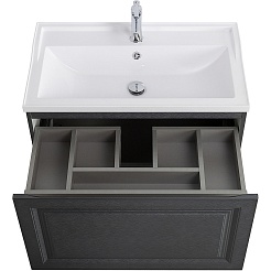 Cezares Тумба под раковину Giubileo 80 подвесная титан – фотография-5