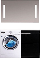 Style Line Мебель для ванной Даймонд 120 R Glass Люкс Plus черная