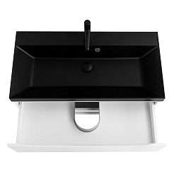 BelBagno Тумба с раковиной Marino 80 подвесная Bianco Opaco с раковиной 80/45 ART-AST-NERO – фотография-5