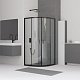 RGW Душевой уголок Classic CL-54B 100x100 профиль черный стекло прозрачное – фотография-8