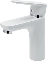 Aringa Смеситель для раковины Рейн AR02011WH белый/хром