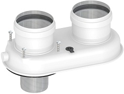 Kentatsu FURST PS-618-03 Адаптер одноблочный, переход Ø60/100 на Ø(80+80) – фотография-1