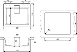 Florentina Мойка кухонная Ривьера 600 грей – фотография-4